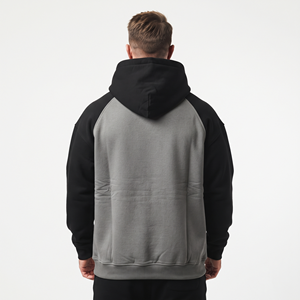 Sudadera con Capucha Extra Grande para Hombre, de Algodón Grueso, con Logotipo Personalizado, Dos Tonos, Hombros Caídos, Estilo Deportivo Informal - Product Image 2