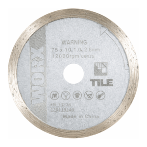 Disque de découpe diamanté 125 mm, épaisseur 4 mm, utilisation humide/sèche pour la découpe de céramique en laboratoire et industrielle - Product Image 3