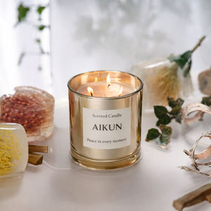 Vela aromática de lujo AIKUN para el hogar, en vaso personalizado con empaque personalizado, para decoración de sala de estar, dormitorio y pasillo. - Product Image 6