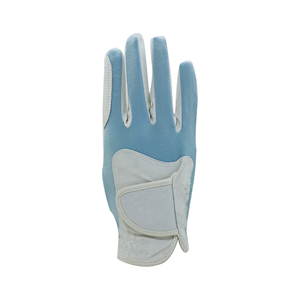 Guante de Golf Transpirable e Impermeable de Cuero Genuino para Mano Izquierda, Color Azul Claro y Blanco, Antideslizante, Cierre de Gancho y Bucle, Unisex, Deportivo - Product Image 4