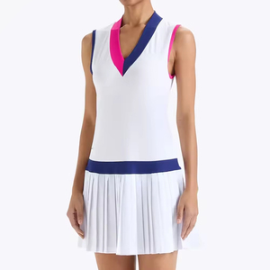 Uniforme de tennis pour femmes de haute qualité, séchage rapide, léger, couleur unie, best-seller des vêtements de sport - Product Image 4