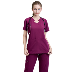 Ensemble de Blouses Médicales Femme à Jambes Larges Motif Floral Personnalisable – Confortable Coton/PE/Rayonne – Détection d'aiguilles à faible sensibilité – OEM/ODM - Product Image 1