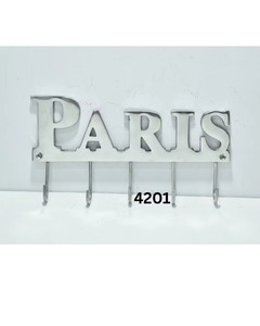 Best QualityParis Metal <b>Key</b> Holder <b>Wall</b> <b>Hook</b> Decorative Aluminum <b>Keys</b> Organizer Entryway <b>Wall</b> Mounted <b>Hook</b> Rack from India - Product Image 6