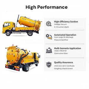 Camion d'aspiration des fosses septiques XiangLong 4500L 4x2 Yuchai 118HP, véhicule d'évacuation des eaux usées municipales, vente directe d'usine - Product Image 3