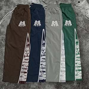 กางเกงวอร์มทรงหลวมของผู้ชายกางเกงไนลอนโพลีเอสเตอร์บล็อกสีกระเป๋าด้านหน้ายุทธวิธีแห้งเร็วยืดหยุ่นน้ำหนักเบา - Product Image 5