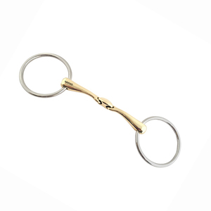 Fournisseurs professionnels de matériel équestre sur mesure : Mors anglais à anneau métallique, simple articulation, équipement personnalisé, bridons avec logo sur mesure - Product Image 1