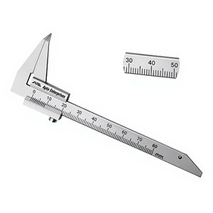 Calibrador deslizante de 5 pulgadas (0-80 mm), herramienta de medición para laboratorio dental, calibrador Vernier, instrumentos quirúrgicos - Product Image 1
