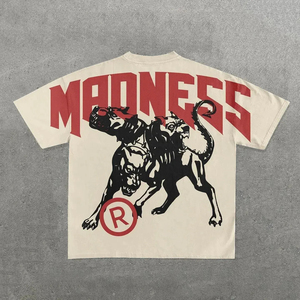 T-shirts d'été personnalisés pour hommes style Hip-Hop, coupe oversize, écologiques, à manches courtes, imprimés sérigraphiés, 100% coton peigné tricoté - Product Image 4