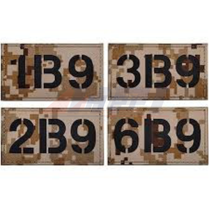 Patch en tissu réfléchissant noir personnalisé, découpe laser, patch drapeau IR, excellente qualité, bordure découpée à chaud ou à laser pour vêtements – Vente chaude - Product Image 1