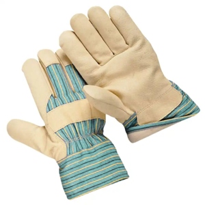 Guantes de Trabajo Industriales de Alta Resistencia con Puño de Seguridad Reflectante y Antivibración, Fabricados con Cuero Vacuno de Primera Calidad - Product Image 6