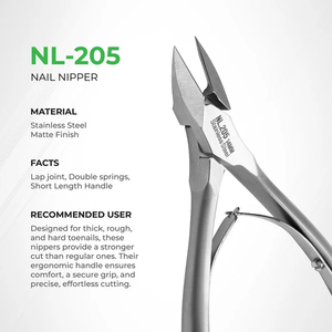 ที่ตัดหนังกำพร้าเล็บ NL-205 (14 มม.)  ที่ตัดเล็บขบ สแตนเลสเยอรมัน ขนาด 4.4 นิ้ว ใบมีดคม ใช้ในร้านเสริมสวย - Product Image 2