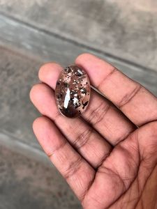 Cabujón de Piedra Preciosa Natural Negra con Corte Ovalado para la Elaboración de Joyas - Product Image 2