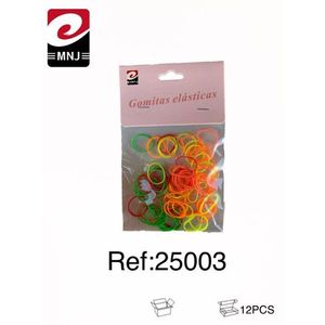 Elastici colorati Mnj, 12 pezzi, per capelli, elastici multicolori. - Product Image 1