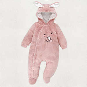 Body de Bebé Unisex ALB25 Dokma, Diseño de Dibujos Animados, Tejido de Felpa, Manga Corta, Cierre de un Botón, para Todas las Temporadas - Product Image 4