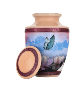 Urne funéraire artisanale de conception américaine moderne pour adulte – Magnifique urne commémorative pour enterrement et funérailles - Product Image 1
