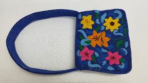 Pochette de soirée de luxe faite à la main en verre perlé à motif floral, petite pochette à fleurs pour mariage et fête, collection 2026 - Product Image 5