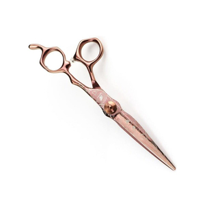 กรรไกรตัดผมสแตนเลสเกรดผ่าตัด สีทองไทเทเนียม ขัดเงาแบบกระจก - Product Image 5