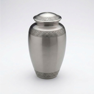 Wholesale Large Silver Engraved <b>Memorial</b> <b>Keepsake</b> Urn Metal Funeral Supplies For Adult Men & Women Premium Quality Black Burial - Product Image 3