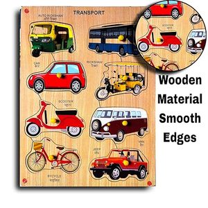LABOCHEM <b>3D</b> Wooden Transport <b>Puzzles</b> Toys for Kids Transport Educational Learning Board <b>Puzzle</b> Toy - Product Image 3