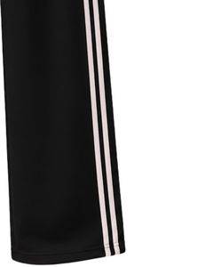 Pantalones Deportivos Anchos Negros con Franjas Laterales Blancas para Mujer, Corte Holgado Informal, Cintura Elástica, Ropa Deportiva, Pantalones Jogger, Ropa de Gimnasio - Product Image 4
