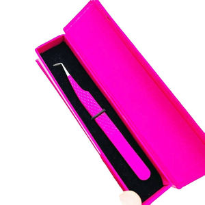 Pince à cils en acier inoxydable de qualité supérieure, anti-magnétique, applicateur d'extensions de cils, outil de beauté pour sourcils, haute qualité - Product Image 1