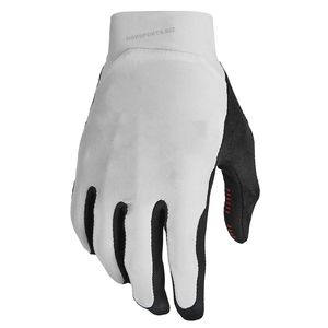 <b>Full</b> Finger Cycling Gloves White Black Non <b>Slip</b> Textile Weaving Unisex Outdoor Racing Gloves Pull On Closure - Product Image 4