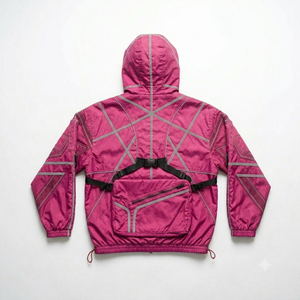 Conjunto Deportivo Premium para Hombre, Color Rosa, con Capucha, Resistente al Viento, Transpirable, Estampado, Chaqueta y Pantalones para Otoño, Ropa Deportiva de Secado Rápido - Product Image 3