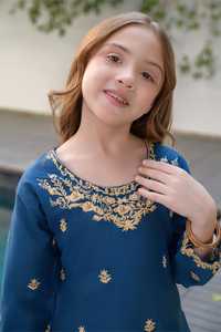 ชุดผ้าลอนปักลายสำหรับเด็ก / ชุดสัลวาร์ คามีซแบบปากีสถาน ราคาขายส่งถูก / ชุดลำลองสำหรับผู้หญิงจากอินเดีย - Product Image 4