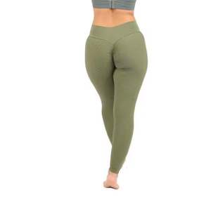 Venta al por mayor de las mujeres de alta calidad 100% algodón Activewear Yoga Leggings Pantalones de Yoga de algodón orgánico sostenible - Product Image 3