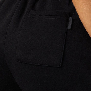 Shorts Deportivos de Felpa Negros para Mujer, Cintura Elástica, Ropa Deportiva Cómoda para Entrenamiento, Fitness, Estilo de Vida Activo - Product Image 5
