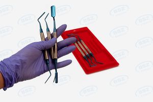 Mejor Manual Premium azul titanio recubierto antiadherente Dental compuesto relleno instrumento Set BSZ SURGICO Dental quirúrgico - Product Image 3
