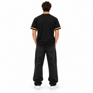 Maillot de baseball personnalisé par sublimation avec nom et numéro d'équipe, col en V, manches courtes, séchage rapide, respirant, vêtements de sport pour hommes et femmes - Product Image 6