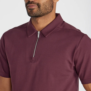 Polo para Hombre de Secado Rápido, Elástico en 4 Direcciones, con Cierre, Transpirable, Ropa de Golf de Color Sólido - Product Image 5