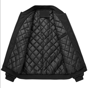 Chaqueta Bomber Personalizada para Hombre con Cierre Frontal, Ligera, Transpirable, Cuello Acanalado, Estilo Casual Urbano, Resistente al Viento, de Poliéster - Product Image 3