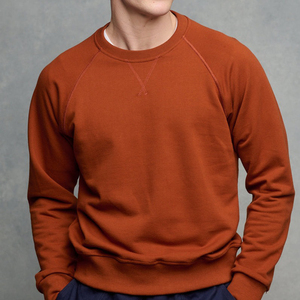 Sweat-shirt molletonné à col rond pour homme, manches longues, sans capuche, décontracté et chaud, vente en gros - Product Image 2