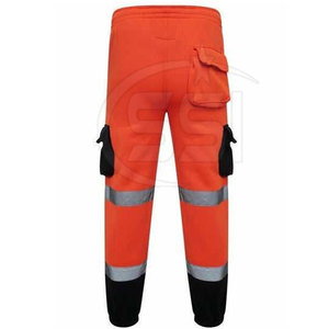 Safety Jogger Pant ANSI Class 2 Waterproof <b>LED</b> Flash Reinforced Knee Panels Customized Logo for Active Job Site Use - Product Image 2