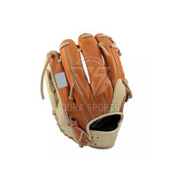 Guantes de Béisbol para Adultos con Palma de Cuero Suave, Costuras Resistentes y Correa de Muñeca Ajustable para Entrenamiento de Béisbol al Aire Libre