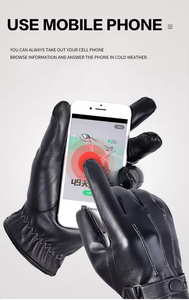 Best Design Full-Finger Racing Leather <b>Gloves</b> New Arrival Sports Cycling Gear UV Protected Outdoor Driving <b>Gloves</b> <b>Touchscreen</b> - Product Image 4