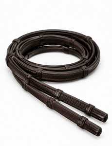 Riendas de Cuero Marrón Premium para Caballo con Diseño Antideslizante, Equipo Ecuestre Occidental - Product Image 1
