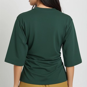 T-shirt pour femme à manches courtes, décontracté, à porter tous les jours, qualité supérieure, nouveau look, style oversize, t-shirt pour femme 2026 - Product Image 5