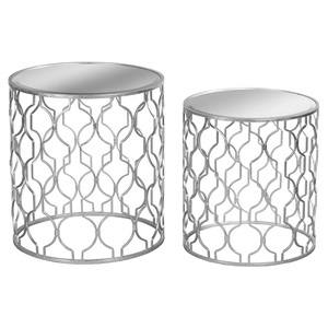 Mesa auxiliar compacta de metal con superficie de mármol, elegante conjunto de muebles auxiliares para la decoración interior del hogar contemporáneo. - Product Image 5