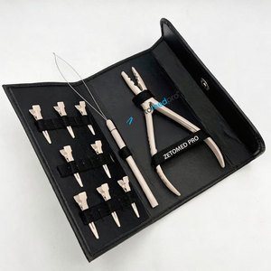 Multi-Functional <b>Micro</b> Beads Hair <b>Extension</b> Tools Plier Set Stainless Steel Custom Logo with Hair Section Clips and <b>Micro</b> Loop - Product Image 6