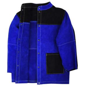 Veste de sécurité en cuir ignifuge pour soudeurs, protection professionnelle pour la soudure (vente en gros) - Product Image 3