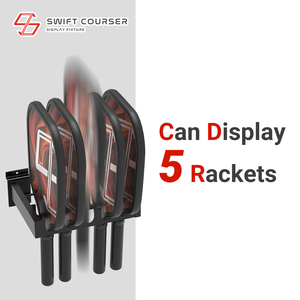 New Design for Metal Sport Slat <b>Wall</b> Pickleball Racket Side Rack Holder Store <b>Display</b> Stand - Product Image 4