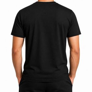 Camiseta Gráfica Minimalista Personalizada con Gesto Silencioso para Hombre, Camiseta de Cuello Redondo con Arte Abstracto, Ropa Urbana, Venta al por Mayor de Fábrica OEM - Product Image 4