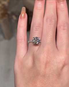 5 CT Cut Lab Grown Diamond Engagement <b>Ring</b> for Women | Luxury <b>Solitaire</b> Wedding <b>Ring</b> IGI Certified Gold 18K | Custom Party - Product Image 4