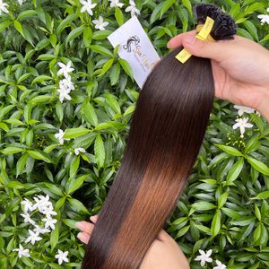 Extensiones de Cabello Humano Remy Vietnamita con Punta Plana de Queratina, Color Mixto Personalizado de Sun Hair Company, Extensiones de Cabello Humano con Punta en C - Product Image 6