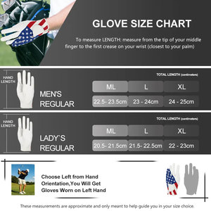 High Performance Golf <b>Gloves</b> with Reinforced Palm Padding, Anti Slip Grip and Comfortable Fit for All Day Play - Product Image 6