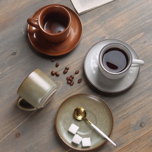 Meal <b>set</b> for 1-person (4 pieces) of Retro design smooth underglaze Ceramic <b>Dinnerware</b> <b>Set</b> unique pattern available in 7 colours - Product Image 4