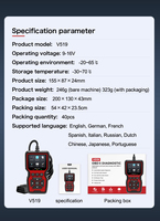 Neuerscheinung V519 Auto-Diagnosegerät ELM327 OBD 2 OBDIi OBD2 Kfz-Diagnosewerkzeug mit Vollfunktion OBDII Auto-Scanner